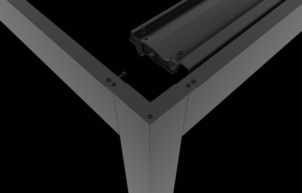 Стоманена биоклиматична пергола ПАЛЕРМО 3х3 м, 9 кв м