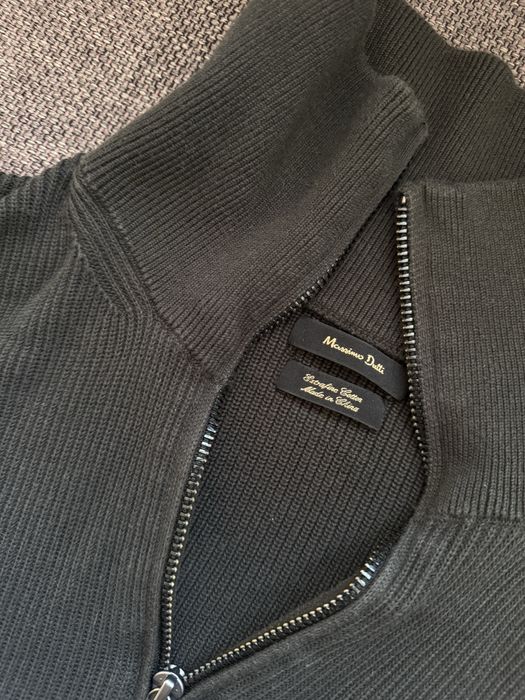 Пуловер quarter zip Massimo Dutti