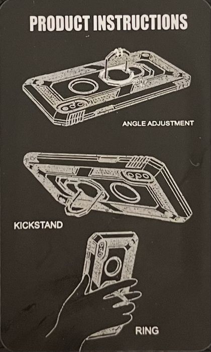 Нов Калъф със стойка и протектор за iPhone 12/12 Pro