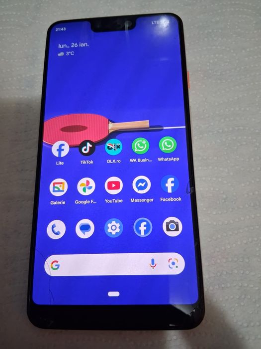Vând Tel,4 Gb Ram,128 Gb, Google Pixel 3xl