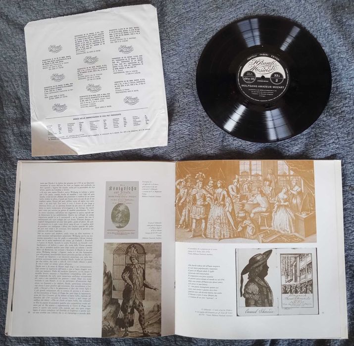 Грамофонна плоча Моцарт.луксозно издание Grandi musicisti. Италия