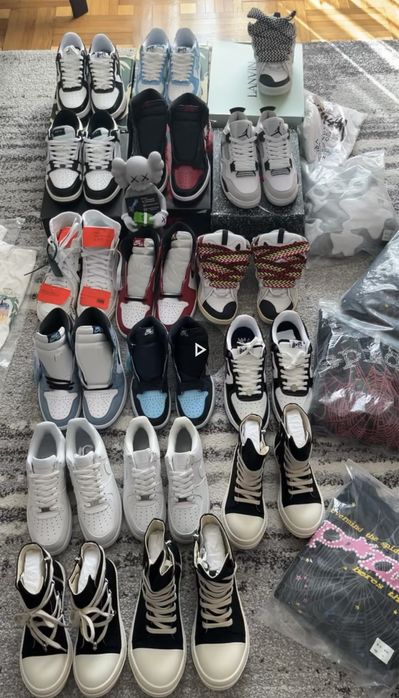 Lanvin, Jordan, Rick Owens, Bapesta, Off-White, Sp5der, Stussy