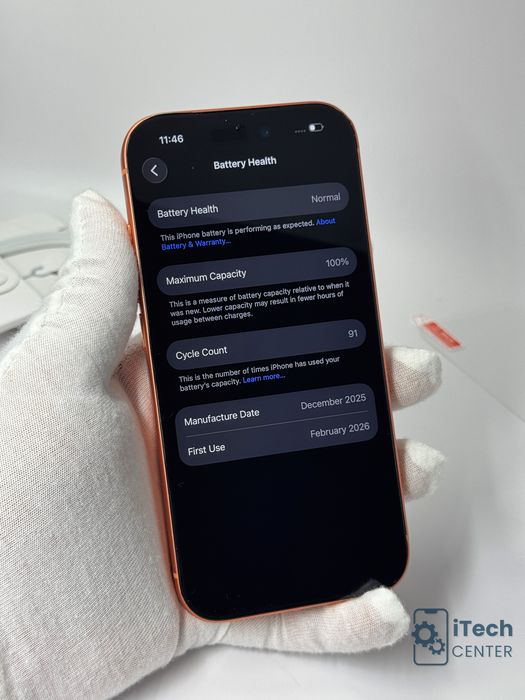 iPhone 17 Pro, 256GB, Cosmic Orange, 100% батерия, ОТЛИЧЕН, 2г. ГАРАНЦИЯ!
