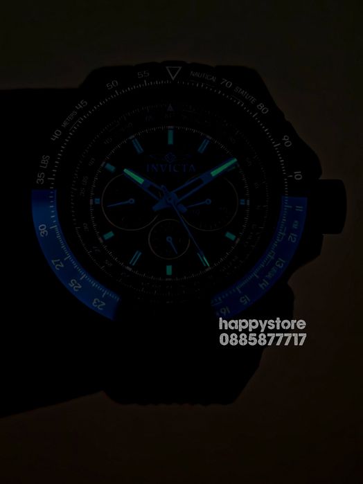 INVICTA Aviator blue/black 50 mm, Инвикта нов ръчен часовник
