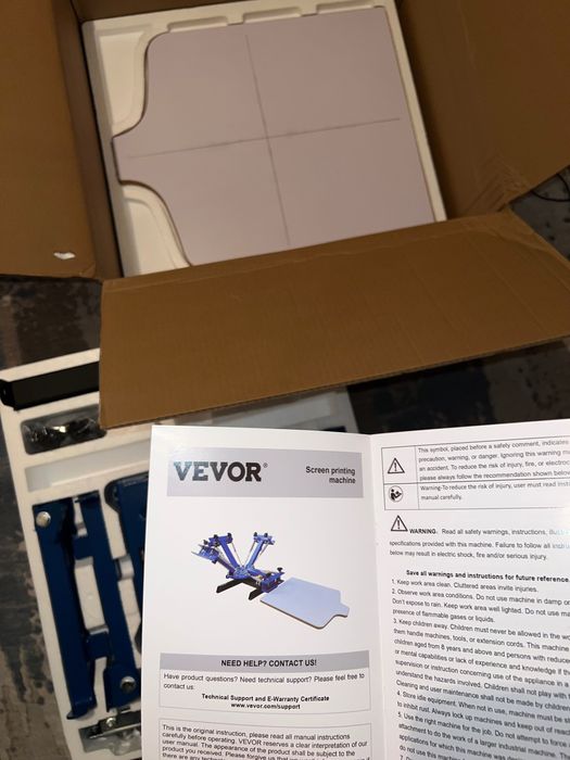 Машина за ситопечат, 4 цвята, 1 станция