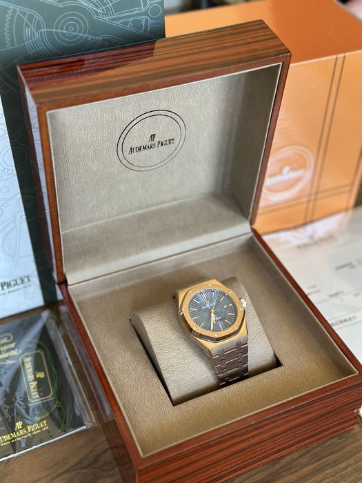 Audemars Piguet Royal Oak Rose Gold And Blue 41 mm