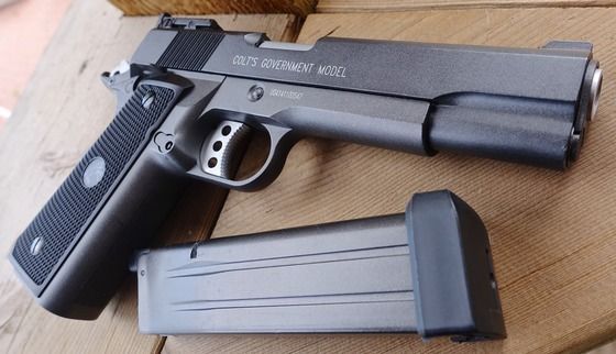 Pistol COLT 1911 .50AE /FULL AUTO CO2 CyberGun /Airsoft Pusca Gaz Arma