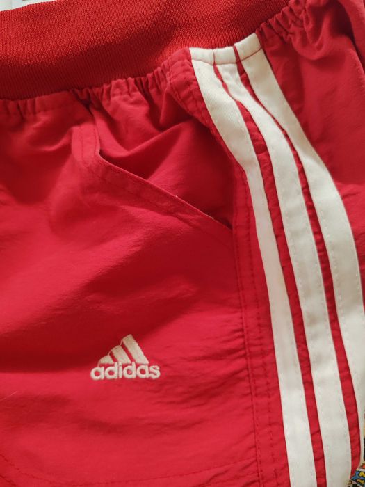 Pantaloni trening roșii Better Scarlet- wide leg/loose fit - Adidas - Mărimea 40