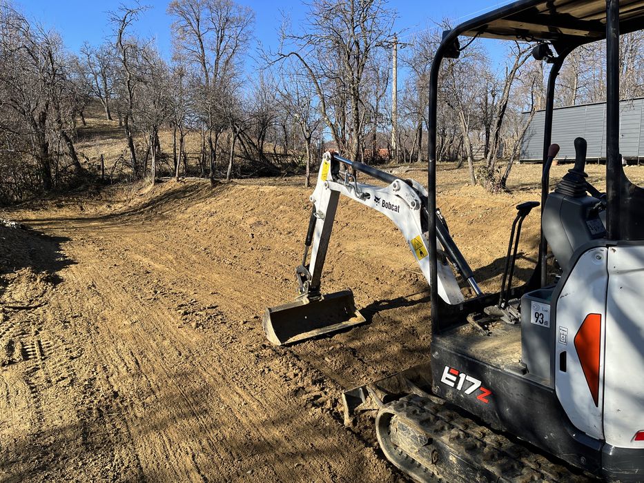 Servicii miniexcator, fundatii, bransamente, carat moloz, defrisari