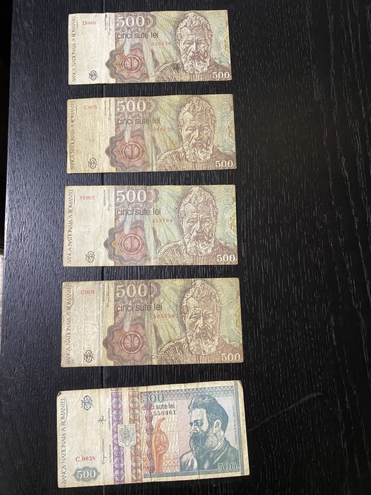 Bancnote vechi  de 500 lei