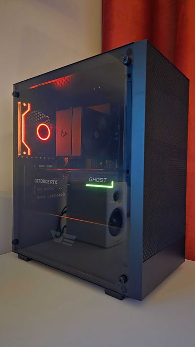PC Gaming 'Black Stealth' (Core i3 14100F + GeForce RTX 5050) - Garantie/Nou