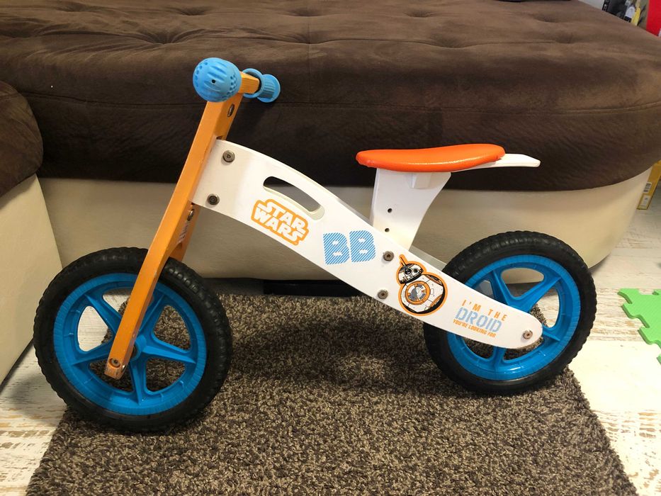 Дървено колело за баланс / Баланс байк STAR WARS BB8