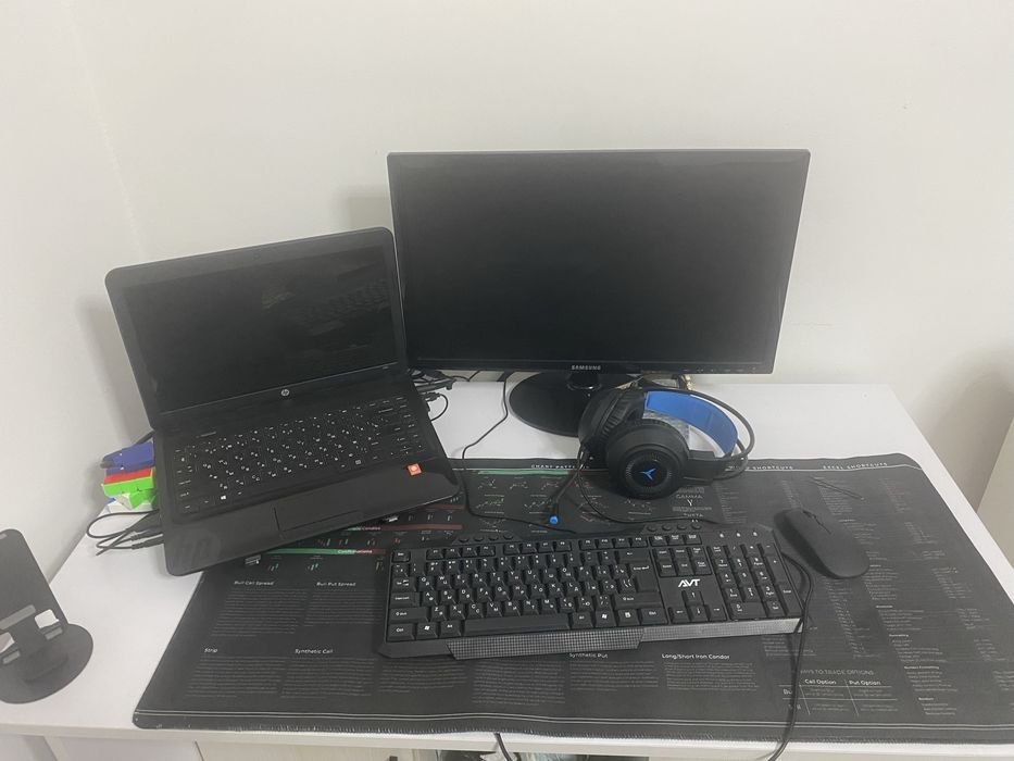 Noutbook hp + Samsung manitor