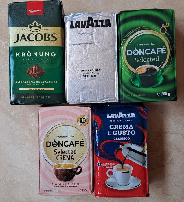 5 pachete cafea vidata!