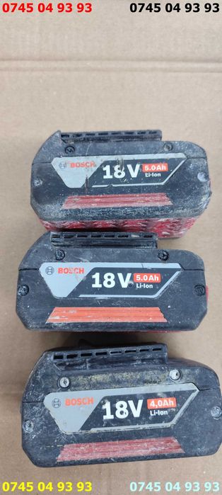 acumulator acumulatori baterie bateri Bosch 18V 4A 5A DEFECTI pret pe bucata