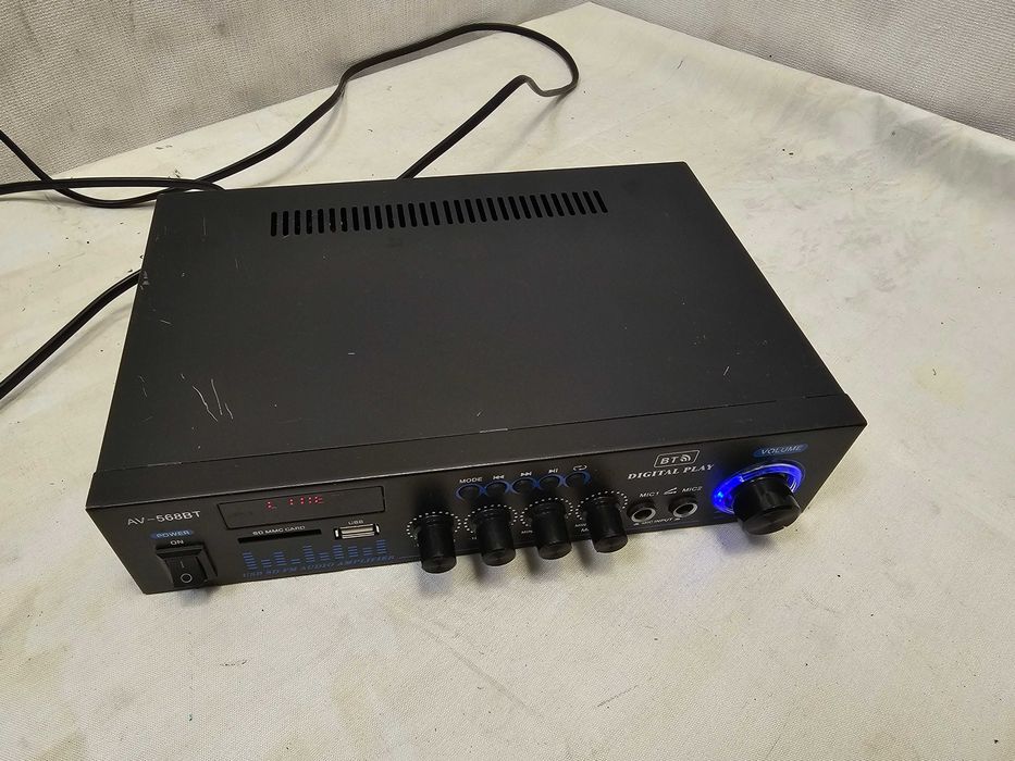 Statie Amplificator Audio Bluetooth AV-568BT USB SD Radio FM Karaoke 220V 12V