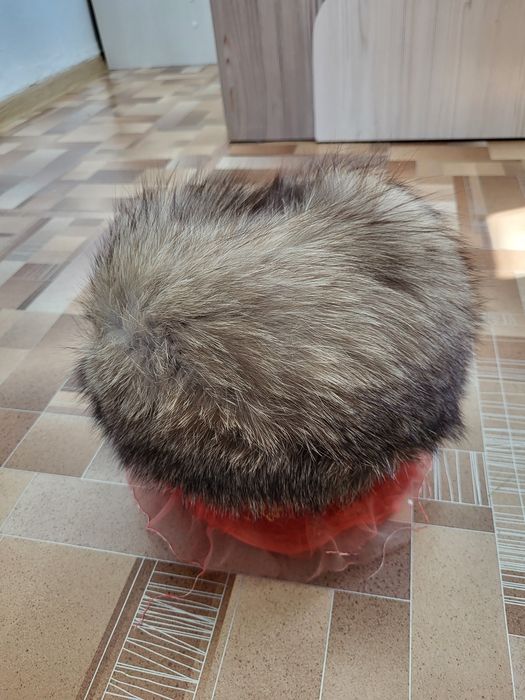 Шапка чернобурка в хорошем состоянии