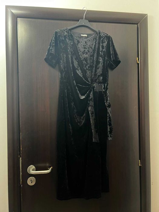 Rochie catifea lunga