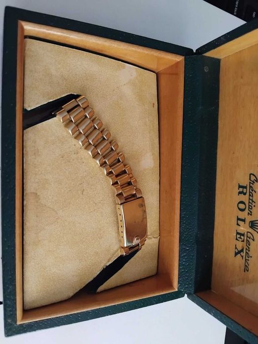 Златен Rolex 18к злато - каса и верижка от 1988г!