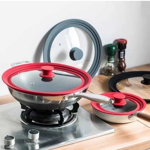 Универсален стъклен капак за тиган и тенджера - различни размери