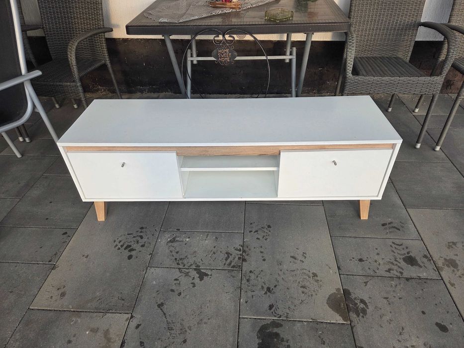 Vand comoda TV, alba