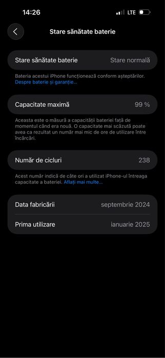 Vand iphone 16 pro max impecabil