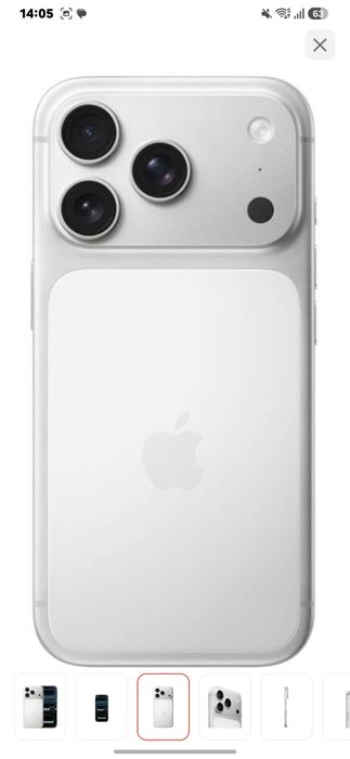 Iphone 17 pro, silver, 256 gb
