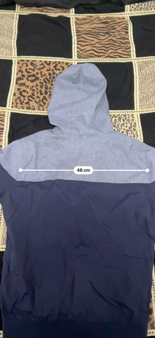 Geacă damă FSBN bleumarin cu glugă, mărimea L – stil sport casual