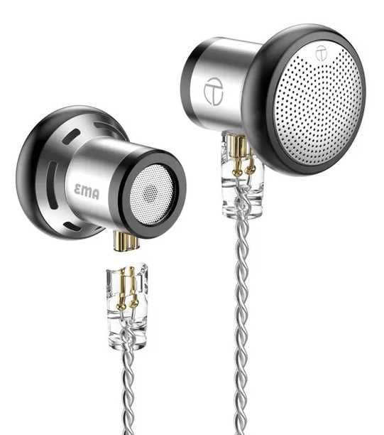 Новые запечатанные проводные наушники TRN EMA 14,2мм цвет:Silver HI-FI