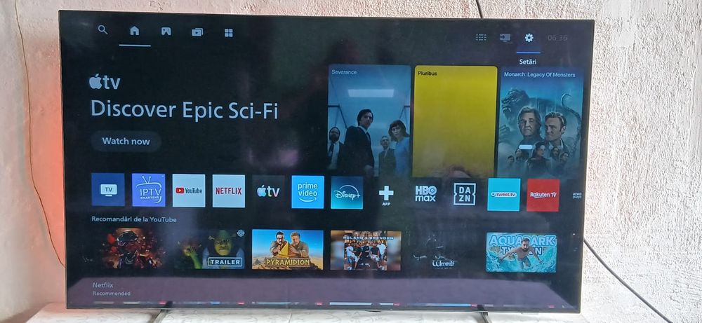 Tv Philips Ambilight  diagonala 139 cm in garantie