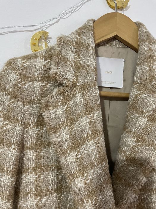 Пиджак Mango из ткани Твида