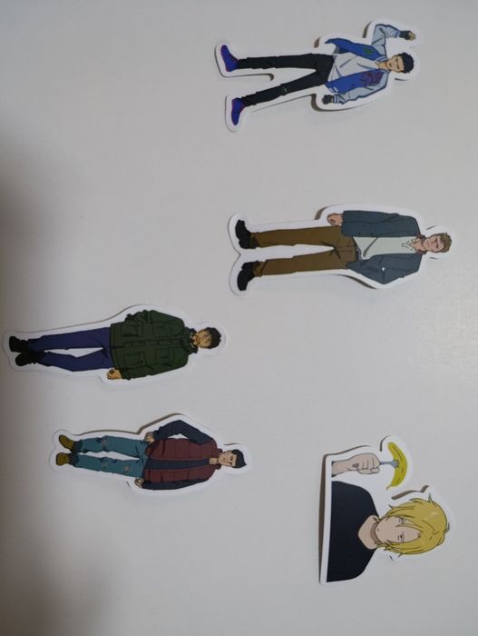 Аниме наклейки Банановая рыба 1шт 1000сум