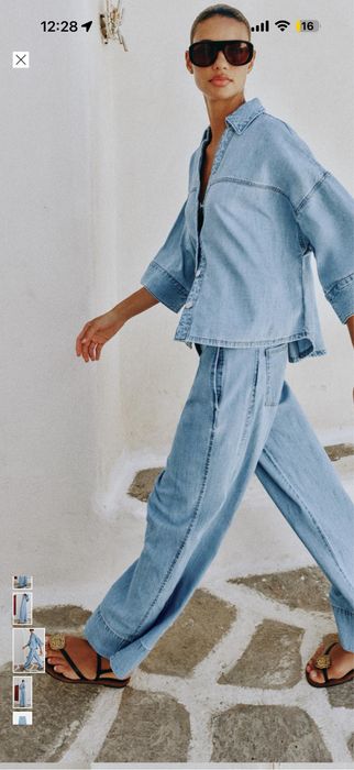 Джинсовый костюм Zara