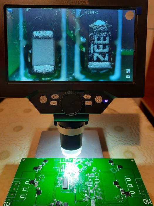 Mustool G1200 baterie, lumini, microscop digital SMD BGA