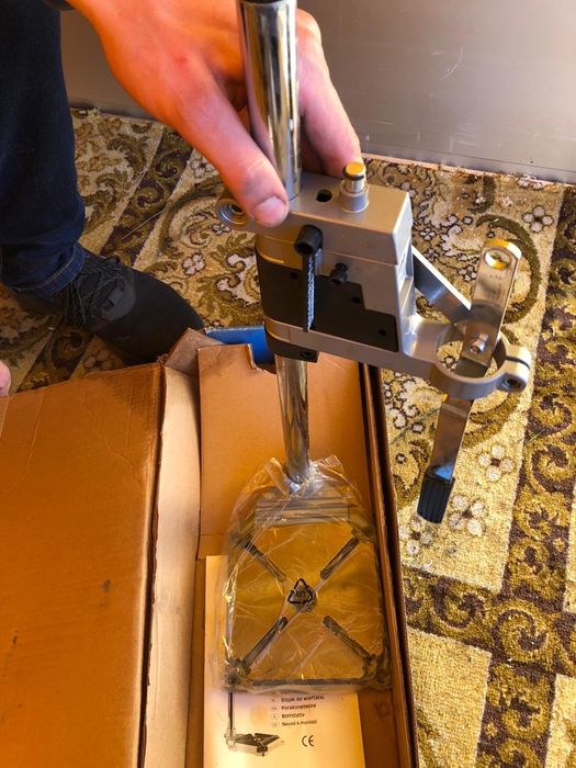 Suport metalic pentru bormașina de găurit ,reglabil cu gradație