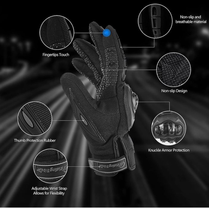 Manusi Moto Scuter Atv Zona Ecran Tactil