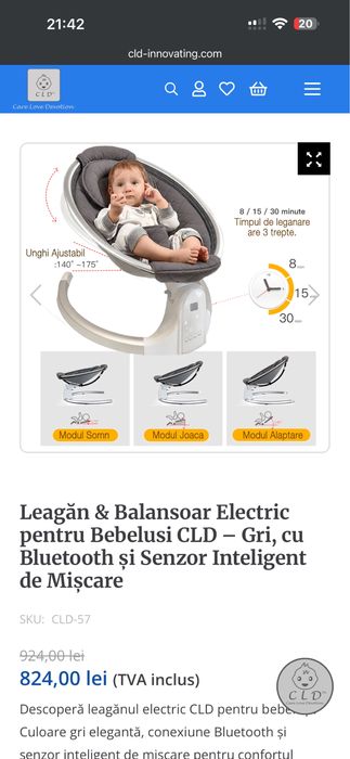 Leagan/Balansoar electric LCD