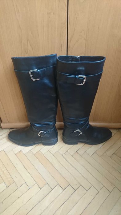 Cizme ANNA CORI , culoare negru, marimea 36, piele