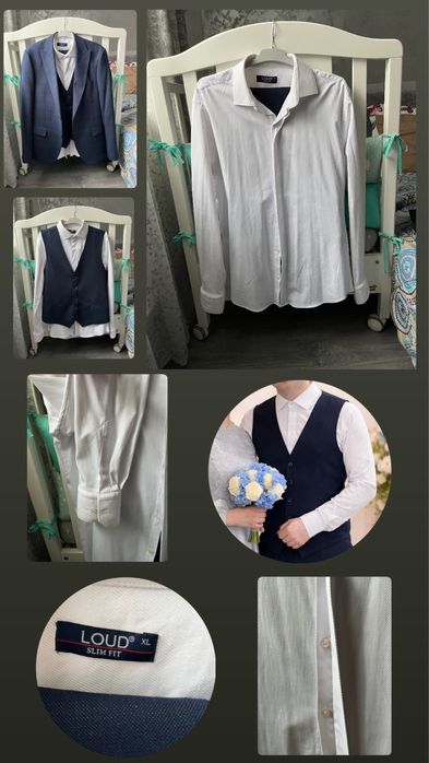 Costum elegant bleumarin AGIBOSS