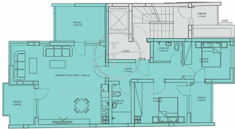 Продава се Тристаен апартамент в Пловдив, Център - 160 кв.м за 2400 €/кв.м - Снимка #1