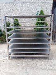 Rafturi inox cu polițe