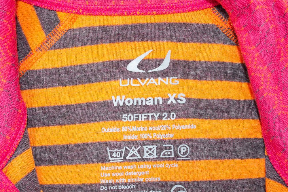 Ulvang дамска блуза с цип висока яка термо бельо мериносна вълна XS