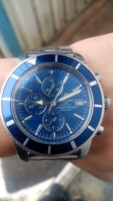 Bretling 1884 automatic super ocean 200M /660FT