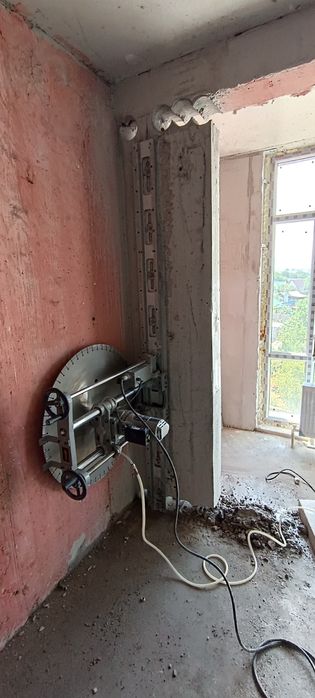 Режем бетон до 50см алмазная резка,,расширяем,вырезаем двери,усиление