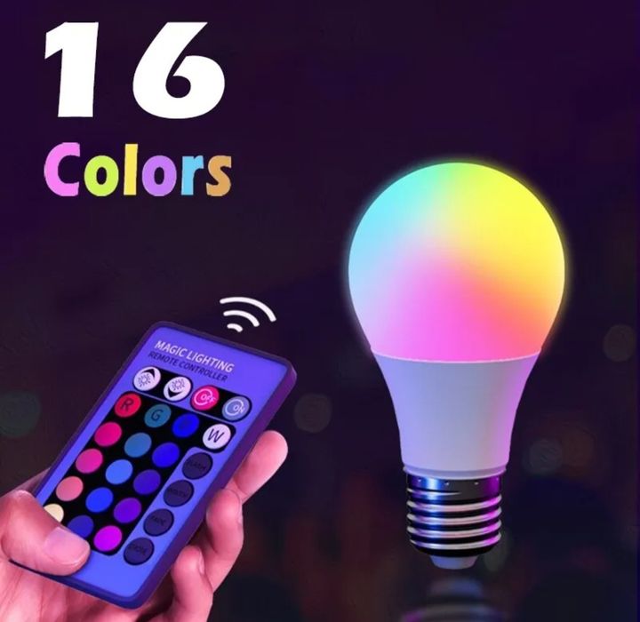 16 цвята RGВ крушка с дистанционно 
LBaT