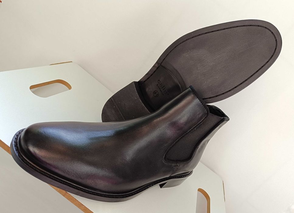 Ghete chelsea 45 plain toe premium Celio Man NOI piele naturala moale