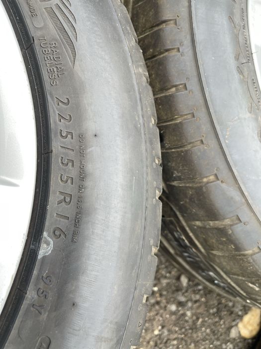 Jante aliaj 5x112 audi a4 a5 a6 cu anvelope de vara 225 55 16