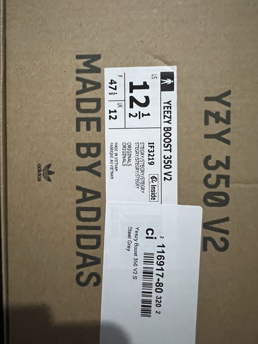 Adidasi Yeezy 350 Steel grey