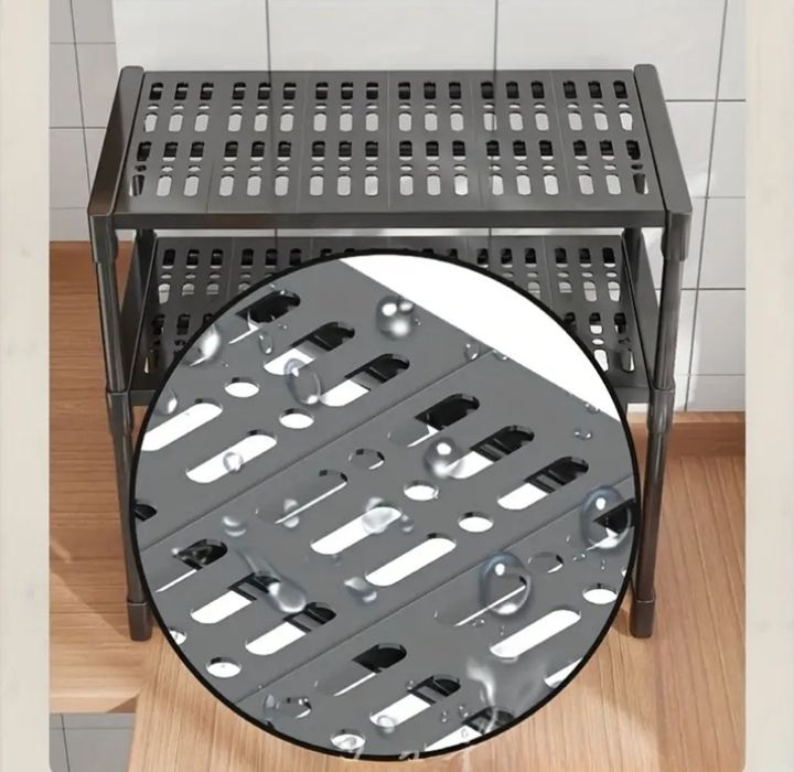 Етажерка над Микровълнова с 2 метални Рафта
