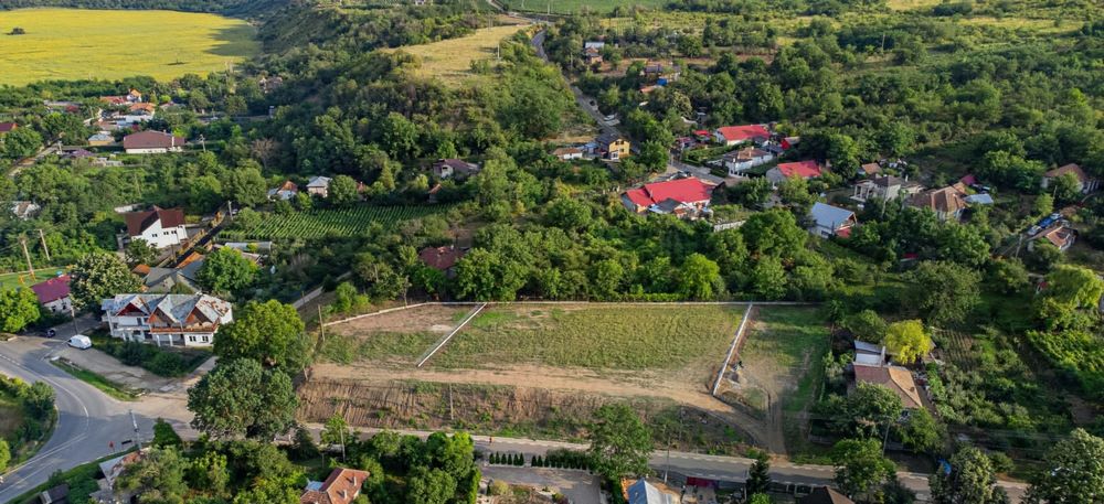 Teren de vanzare la Niscov ! Fiecare parcela detine cartea funciara  ,racordarea la apa exista deja pe 2 parcele. TERENUL SE AFLA LA STRADA  PRINCIPAL